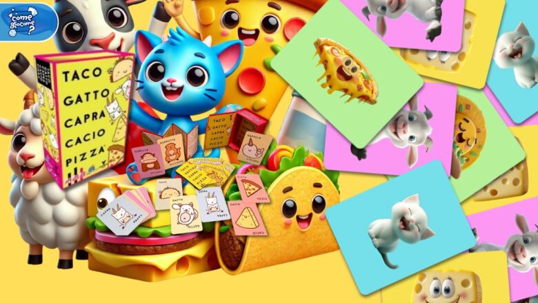 Taco Gatto Capra Cacio Pizza: Il Party Game che Sfida i Riflessi